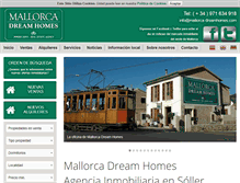 Tablet Screenshot of mallorcadreamhomes.com